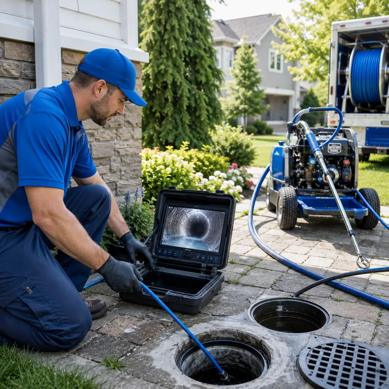 Outdoor drain cleaning professionals serving Lampasas, TX